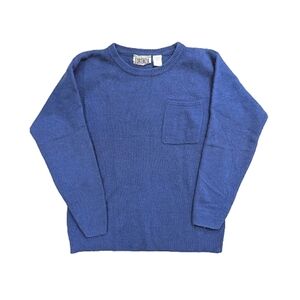 vintage 80's angora crewneck sweater